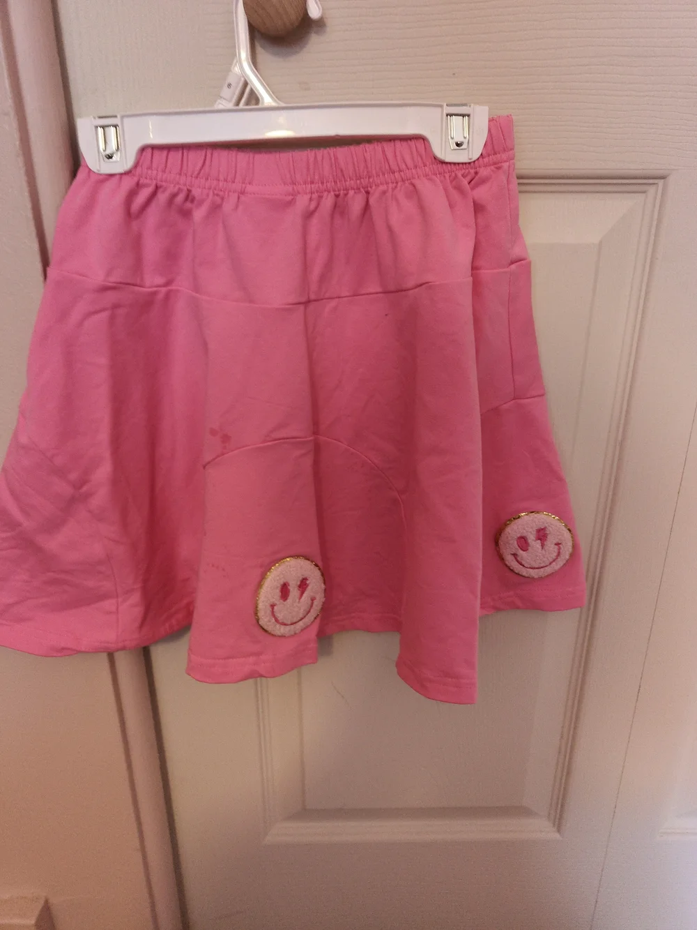 Girls Pink Birthday Rhinestone Sweater With Skirt- Matching Set Size 10